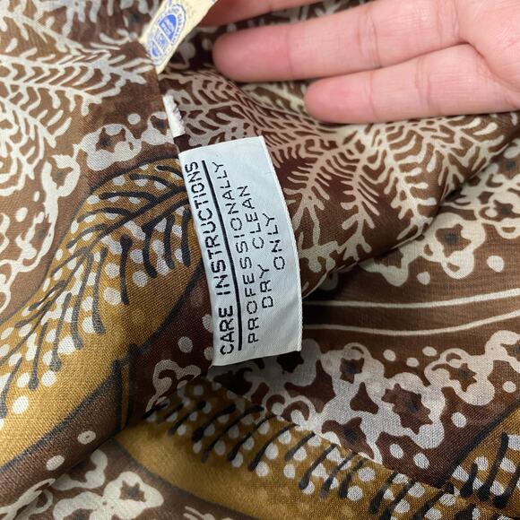 Vintage Ruth McCulloch Womens Size 14 Brown Printed 4 Piece Skirt Set - Picture 14 of 16